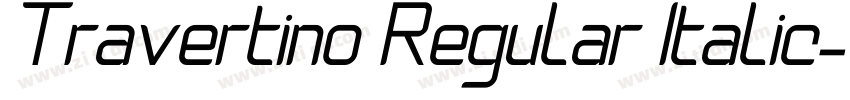 Travertino Regular Italic字体转换 Travertino Regular Italic字体转换